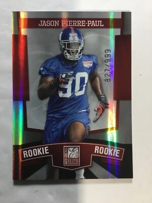JASON PIERRE-PAUL 2010 DONRUSS ELITE #176 ROOKIE RC #827/999  - Image 1 of 2