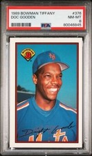 1989 BOWMAN TIFFANY #376 DOC DWIGHT GOODEN METS PSA 8 Fresh Grade!