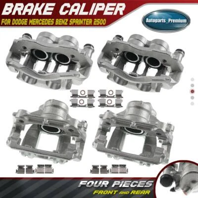 4 шт передних и задних тормозных суппорта с кронштейном для Dodge Mercedes Freightliner Sprinter - Изображение 1 из 4