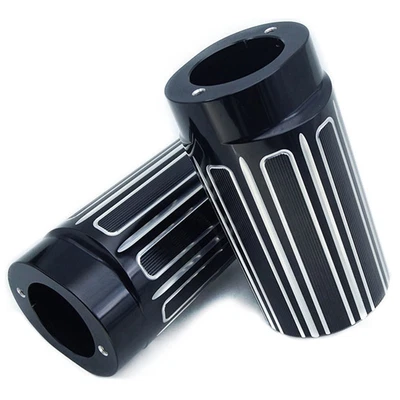 Juego nuevo de cubierta de amortiguador de botas de horquilla de metal CNC para Sportster 883 1200 2000-15 Foto 1 de 4