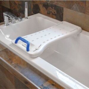 Adjustable Bath Board With Handle Bench Support Tray Non Slip Lightweight Seat