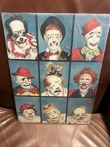 Pair Of 1949 Ringling Brothers 10”x13” Clown Ads-Plastic Wrapped On Cardboard - Picture 1 of 6