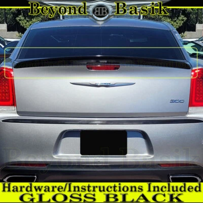 For Chrysler 300 2011-2020 2021 2022 2023 SRT8 Factory Style Spoiler GLOSS BLACK - Image 1 of 4