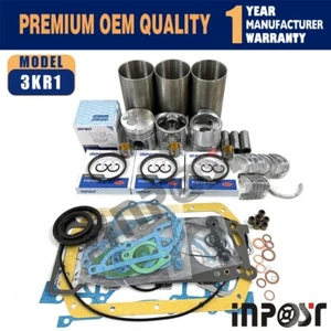 3KR1 OverHaul Rebuild Kit For Isuzu Engine Hitachi EX20 EX22 EX25-1 Excavator - Picture 1 of 5