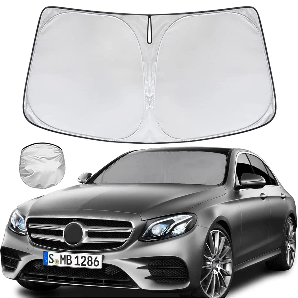 Fits Mercedes Benz E200 E250 E300 E350 E400 Windshield Sun Shade UV Block Cover - Image 1 of 4