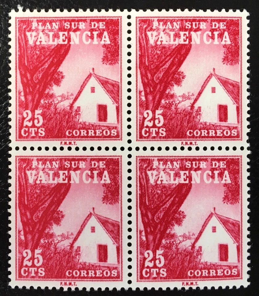 Spain Valencia 1964, PLAN SUR, № Mi ZD2, Yv 1295, block of 4 MNH** - Image 1 of 1