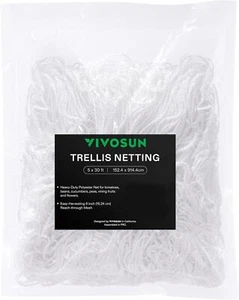 VIVOSUN Heavy-Duty Polyester Plant Trellis Netting 5 x 30ft 2 Pack - Picture 1 of 7
