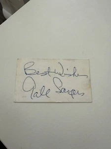GALE SAYERS AUTOGRAPH SIGNED ORIGINAL BUSINESS CARD - NO COA - Picture 1 of 8