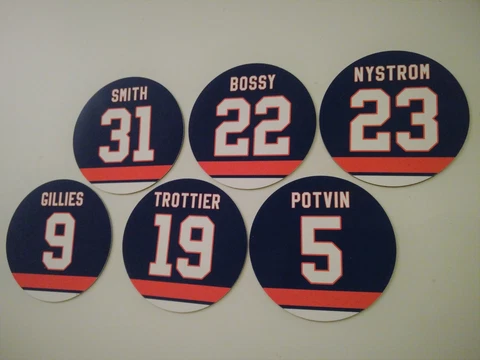 New York Islanders Magnets Retired Jerseys | Bossy Trottier Nystrom Smith Potvin Cover
