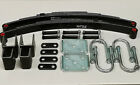 Trailer 4 Leaf Double Eye Spring Suspension and Single Axle Hanger Kit for 2 3/8