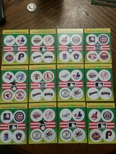 1990 Fleer Baseball Team Logo Sticker lot of 37