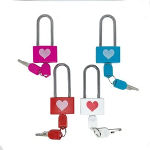 Kupfer Langer Griff Paar Schloss Liebes schloss Valentinstag Vorhänge schloss - Bild 1 von 10