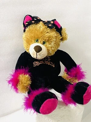 First & Main Bear Plush Cat Dress Black Zsa Zsa Halloween 10.5” - Image 1 of 4