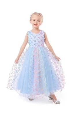 ELSA & ANNA® Girl Formal Ball Gown Wedding Bridesmaid Prom Party Dress XA2022-4 - Image 1 of 3