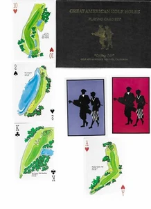 GREAT AMERICAN GOLF HOLES-2 DECK PLAYING CARD SET,FROM GOLF ARTS, CARMEL - Picture 1 of 1