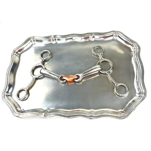 5,5" Shires Kupfer Komfort Raute verbunden Bordstein Bit, EUC - Bild 1 von 5