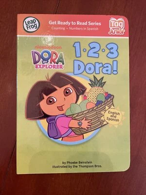 Dora the Explorer Leap Frog TAG JUNIOR Counting Book English Spanish 1-2-3 DORA! - Image 1 of 3