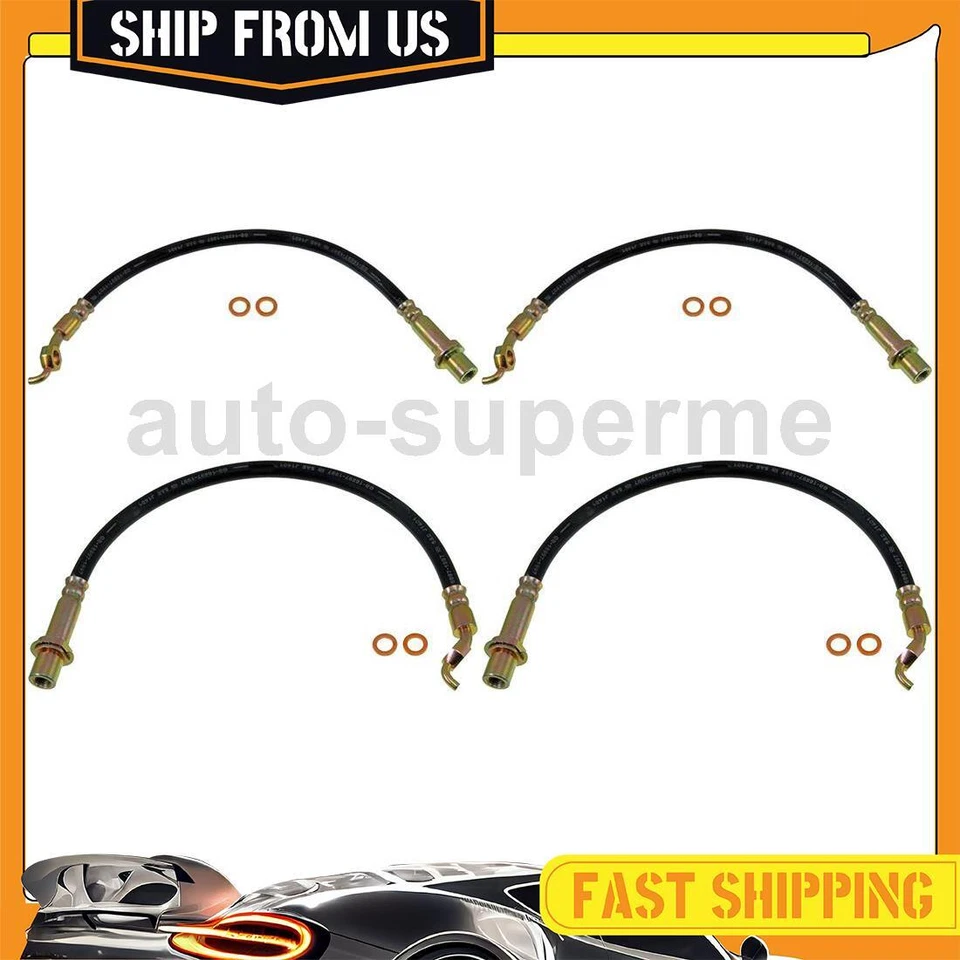 4x Kit de manguera de freno delantera trasera Dorman para Lexus LS430 4,3 L 2001-2006 Foto 1 de 4