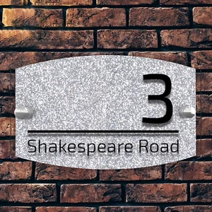 Contemporary House Sign Door Signs Door Number Plaque Personalised Address Signs - Picture 1 of 10