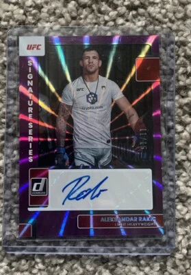 2023 Donruss Aleksander Rakic Signature Series Purple Flood # SG-ARK 11/15 - Image 1 of 2