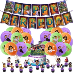 Encanto Happy Birthday Party Decorations Supplies Set Backdrop Cake Top Banner - Picture 1 of 5