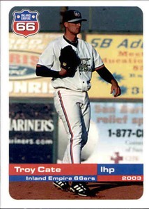 2003 Inland Empire 66ers Grandstand #8 Troy Cate Temecula California CA Card
