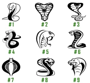 Cobra Vinyl Decal Sticker Car Window Design Wall Laptop Snakes GI Joe Reptile - Picture 1 of 12