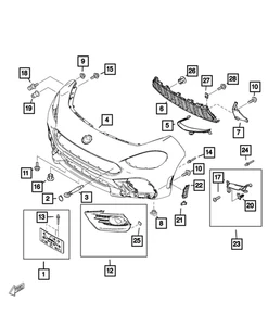Genuine Mopar APPLIQUE - RETAINER | Mopar 68338513AA 68348027AA - Picture 1 of 1