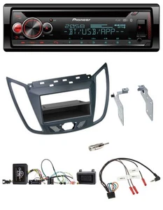 Pioneer Lenkrad DAB CD Bluetooth USB Autoradio für Ford C-Max Kuga dunkelgrau - Bild 1 von 8