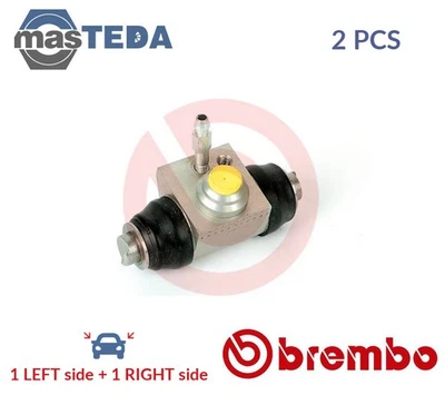 A 12 244 DRUM WHEEL BRAKE CYLINDER PAIR REAR BREMBO 2PCS NEW OE REPLACEMENT - Image 1 of 4