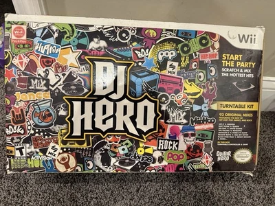 Nintendo Wii DJ Hero Turntable Kit Controller + Game Complete & Tested - Image 1 of 4