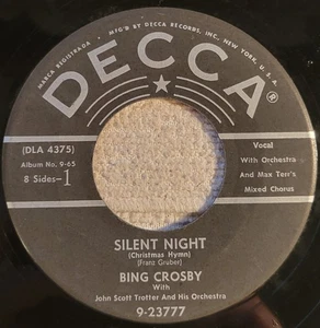 Bing Crosby "Silent Night / Adeste Fideles" VG - Picture 1 of 3