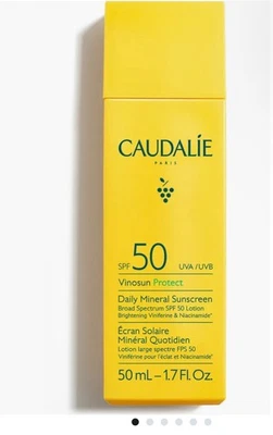 Caudalie Paris Vinosun Protect SPF 50 Daily Mineral Sunscreen 50ml/1.7 fl oz NIB - Image 1 of 4