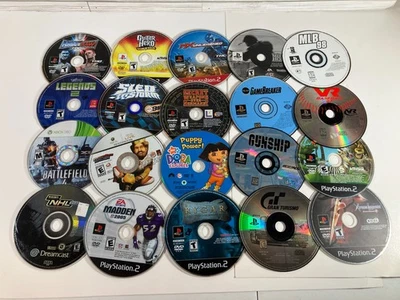 PlayStation Xbox 360 Loose Discs Video Game Lot Of 20 AS IS Untested Scratches - Image 1 of 3