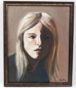 Kathrine Leigh Holley 16x20 Ölgemälde Impressionist Portrait Frau - Bild 1 von 13