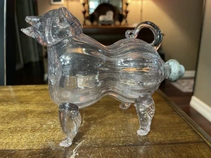 6,5"x4,5"x3" Schnapshund Glas Hund Dekanter Wie Ist Einige Schäden - Bild 1 von 8