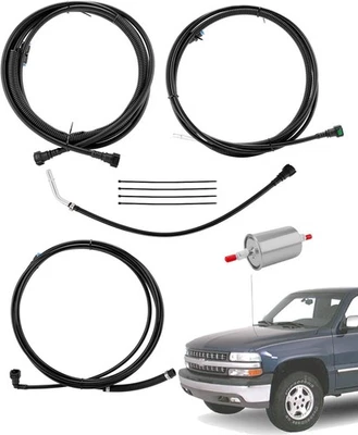 Kit Líneas de Combustible, Compatible con Chevy Silverado GMC Sierra 1500 HD 250 1999-2003 Foto 1 de 4