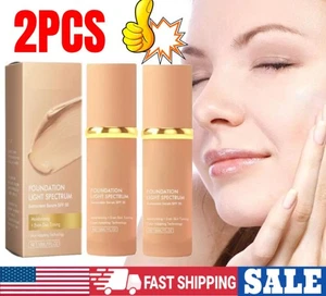 2PCS 4 in 1 Biomimic Foundation Light Spectrum Foundation Liquid 1.0oz/30g ~~ - Picture 1 of 14