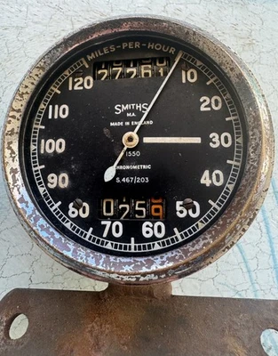 TACHIMETRO CRONOMETRICO VINTAGE SMITHS S 467/203 NORTON INTERNATIONAL DOMINATOR - Immagine 1 di 4