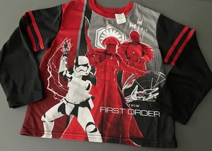 Star Wars First Order Pajama Shirt Top Longsleeve Boys Size 8 - Picture 1 of 7
