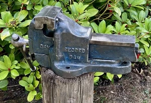 Record No.84 Quick Release Steel Engineering Bench Vice 4½" Jaws made in England - Picture 1 of 16