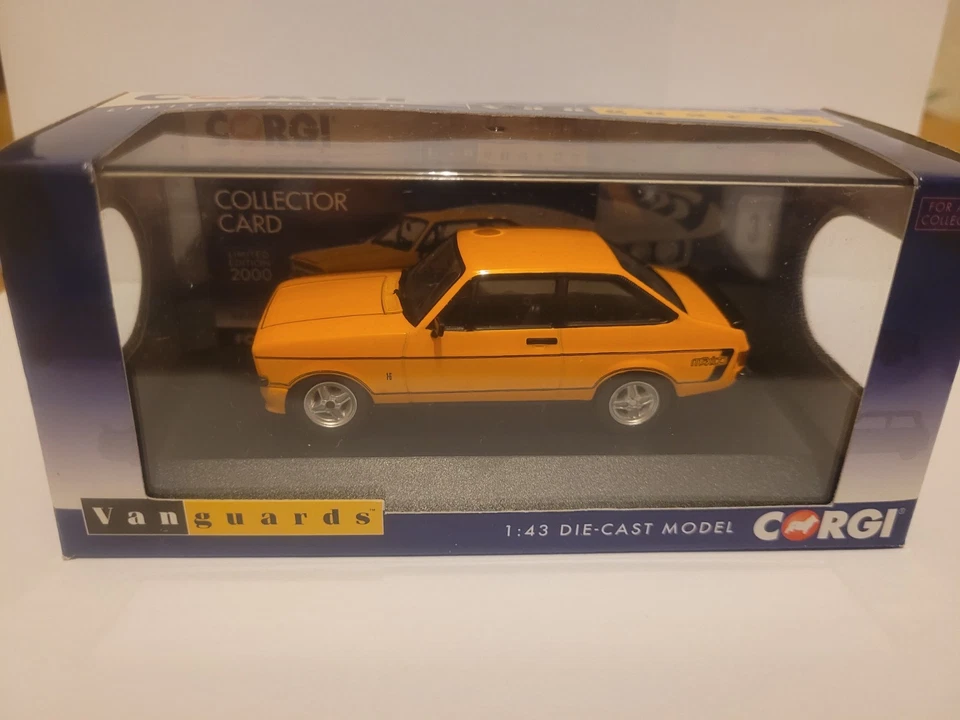 vanguards  VA 12603 Ford Escort MK11  RS  Mexico Signal Amber  boxed LTD  - Image 1 of 4