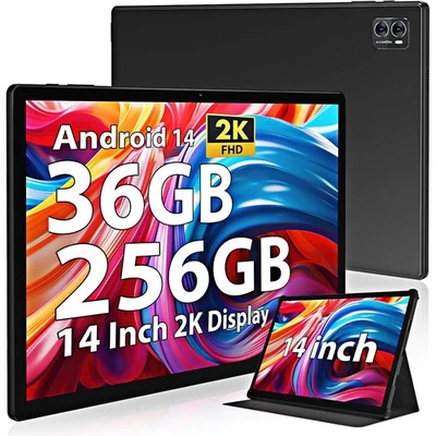 Tablet FASTWD L361 14 Zoll Android 14 5G WiFi ohne SIM Face ID 256GB 10580mAh DE - Bild 1 von 4