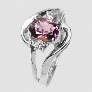 Celestial Pink Spinel Handmade 925 Sterling Silver Fine Rings Jewelry Size 6.25 - Picture 1 of 9