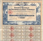 AFRICA  Central African Republic : Sultanats du Haut Oubangui 1927 issued France