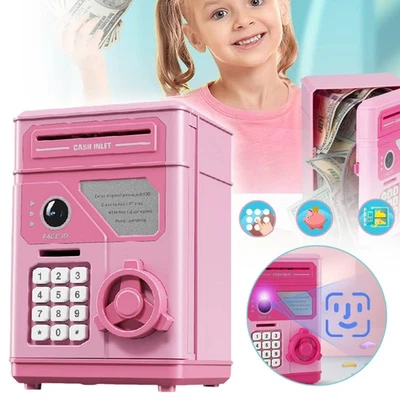 Spardose Passwort Spielzeug Bank Elektronische ATM Geldautomat Geldschein Münzen - Bild 1 von 4