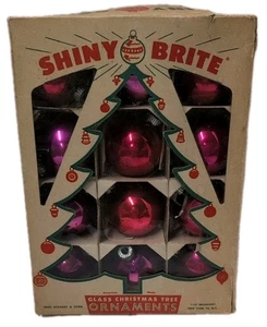 Lote De Colección 12 Adornos Brites Brites Brites Brites Brillantes En Caja Brite Brillante - Imagen 1 de 10