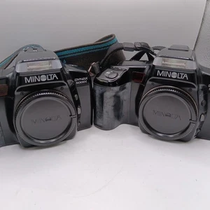 Minolta Dynax 5000i 35mm SLR Camera X 2 Main Body Bundle Data Back DB-5 - Picture 1 of 10