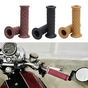 Par de empuñaduras de empuñadura de manillar de 7/8" 1" para Honda CB 750 125 250 300 500 - Imagen 1 de 14