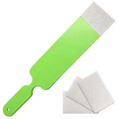 Green Mini Bulldozer Scubber Paddle Squeegee Long Handle Scraper with Scrub Felt Foto 1 de 4
